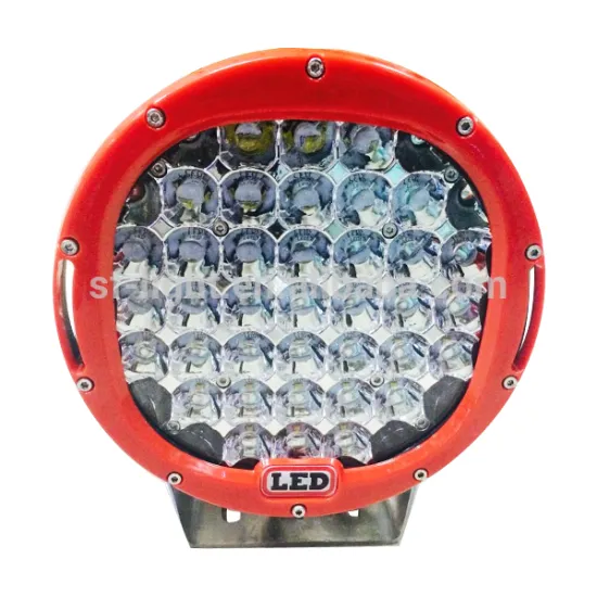 Black/ Red automobile 4x4 accessories 4wd offroad 9 inch 185w round led working light led driving