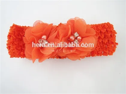 Lovely knitted headband baby crochet headband