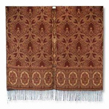 Ruana in Various Colors, Made of Woven Jacquard