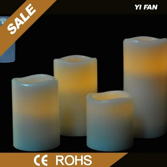 Wholesale Remote Control Pillar With Timer Led Candle