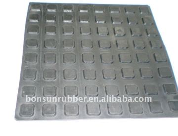 wide groove cow rubber mat