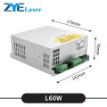 Fuente de alimentación láser de CO2 L60W con salida de 26 kV