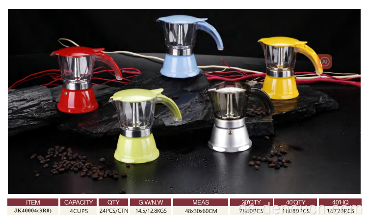 PCUP -Topf -Espresso -Herd -Top -Kaffeemaschine