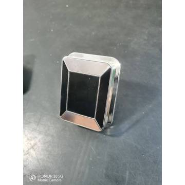 Punho seguro quadrado da segurança do punho da porta do preto de Chrome para o cofre seguro à prova de fogo da arma