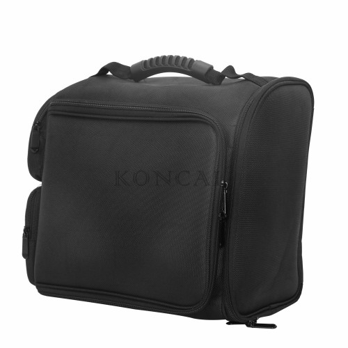 Black small portable shoulder nylon beauty cosmetic bag and box makeup kit