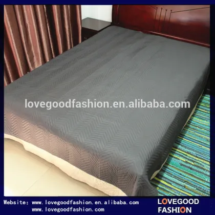 A & B Sides Solid Color Bedspread Ultrasonic Quilt