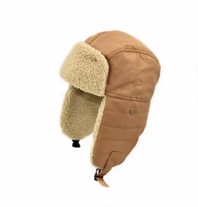 2023 Winter Warm Wool and Cotton Ear Cover Hat for Men and Women