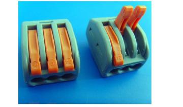 222-412 Two Pole Lighting Connectors with CE/CB Approval