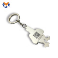 Metal custom chicken shape hard enamel keychain