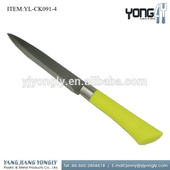 Plastic handle stainless steel kitchen utility knife