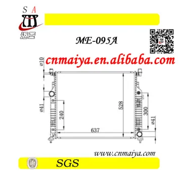 W164 car radiator parts