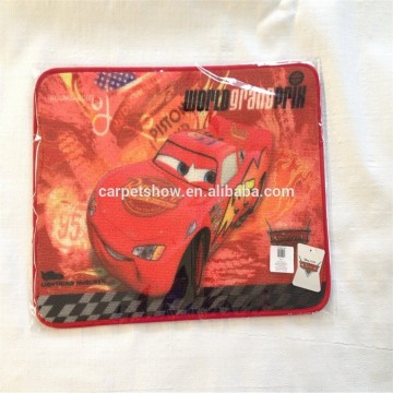 latex back fruit printed carton rug