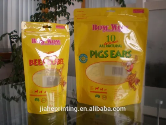 pet food packaging bag with zipper