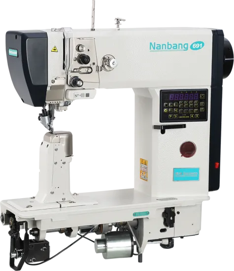 Integrated unsupported roller sewing machine