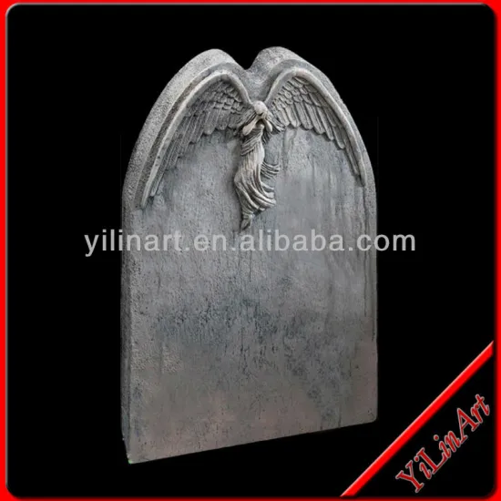 Black granite monuments angel tombstone YL-R485
