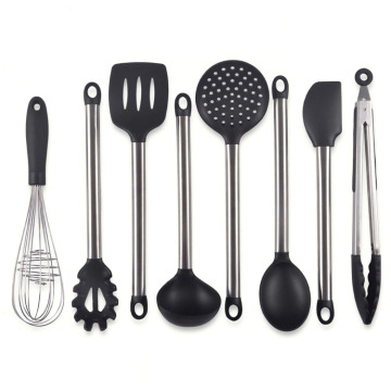 Ensemble de 8 ustensiles de cuisine en silicone