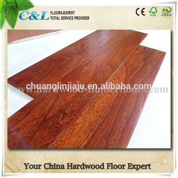 Embossed new concept red elm engineered wood flooring