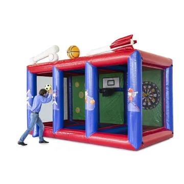 Commercial Inflatable 3-in-1 Sports Game Center: Bouncers and Inflatable Games
