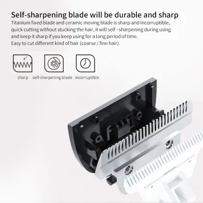 CONFU Wireless Metal Electric Hair Clippers - Professional Cordless Trimmer for Men