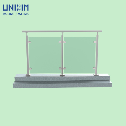 Unikim Glass Clamp Railing Systems with Posts