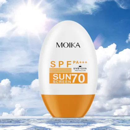 High Sun Protection SPF 70 Sunscreen: Tanning, Moisturizing, and Whitening Cream