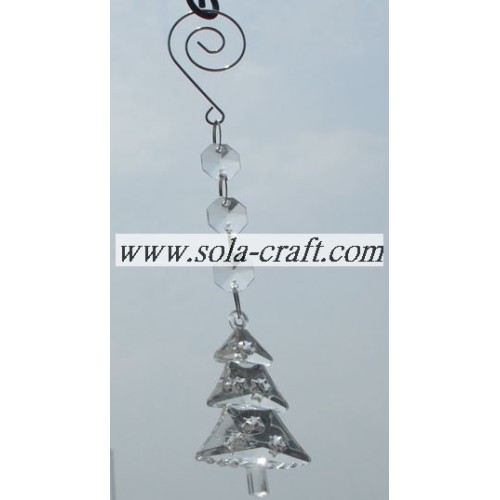 Premium Crystal Prisms with Clear Christmas Tree Acrylic Beads for Chandelier