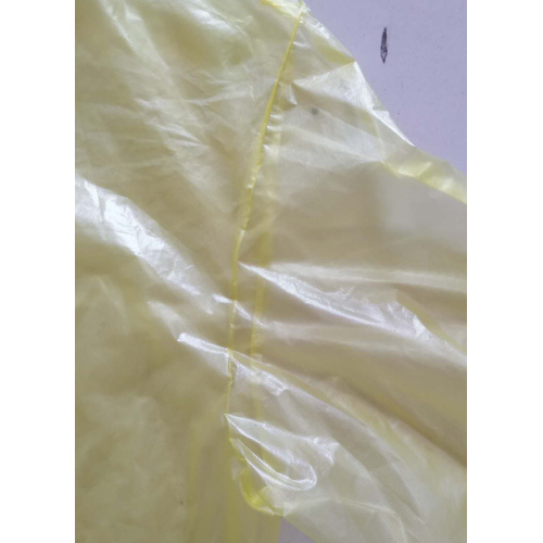 Yellow Disposable Plastic Gowns With FDA Certificate