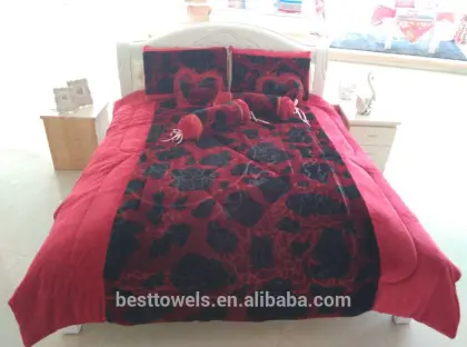 Wholesale home fashions blanket comforter sets bedding