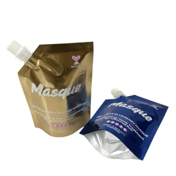 Custom Print Spout Pouch Aluminum Foil Cosmetic Cream Sample Sachet