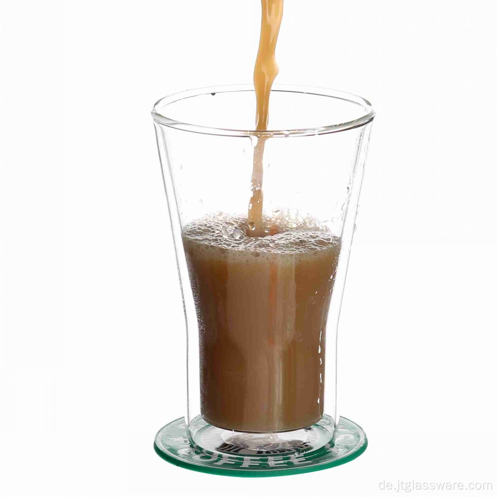 Glas Wasser Kaffee Milch Bierbecher