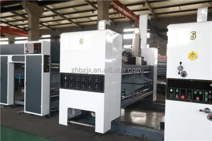 ZHENHUA FFG 4 Color Corrugated Carton Box Printing and Die Cutting Machine