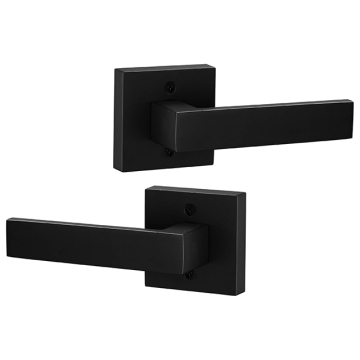 Mango de palanca de la palanca de la puerta del armario de la despensa del armario pesado negro