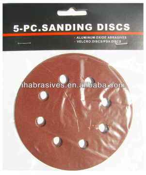 velcro disc,for metal, steel or furniture,125mm,8holes