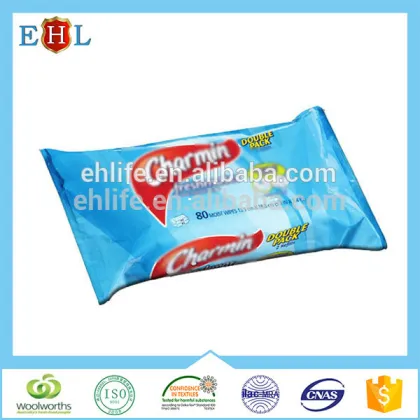 Flushable bathroom wipes/flushable toilet cleaning wet wipes