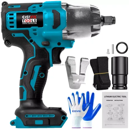 Cisivis 1/2" Cordless Wrench - 750NM Impact Wrench Drill for Makita 18V & DeWalt 20V