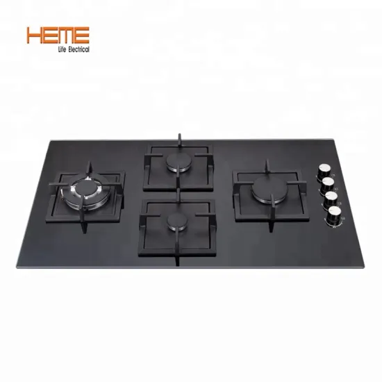 4 Burner Glass Top Gas Stove PGR9041LG-BCB