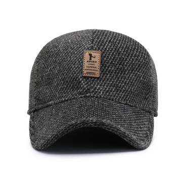 Bestella Warm Winter Spring Thickened Baseball Cap with Ear Flaps for Men