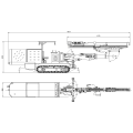 Mining crawler diesel-electric tunneling drilling vehicle