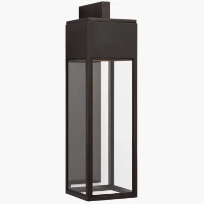 Irvine Grande Bracketed Wall Lantern: Outdoor Waterproof Glass Sconce