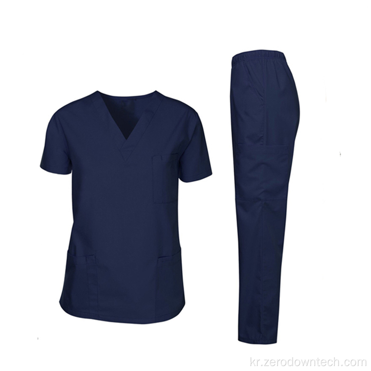 맞춤형 로고 병원 간호사 유니폼 세트