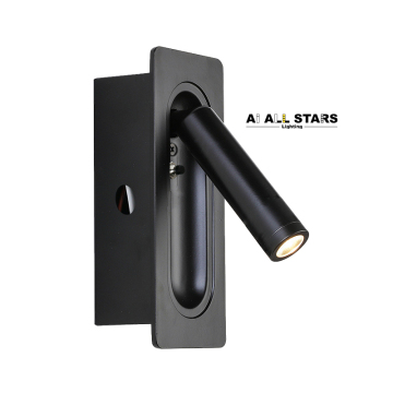 Hot Sale: Adjustable Hotel Bedside Lamp with Rotatable LED Reading Light
