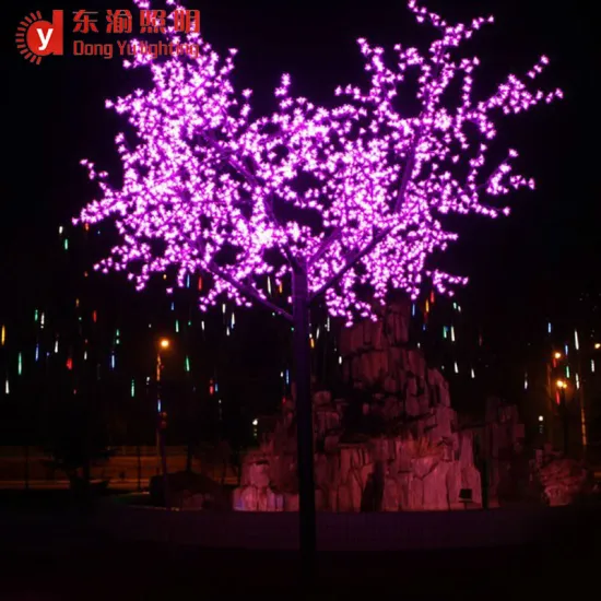 christmas decoration outdoor led cherry blossom tree light