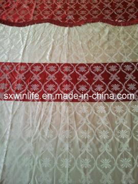 Elegant Jacquard Curtain with Valance (WLC024)