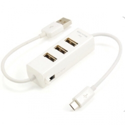 USB 2.0 3-Port Hub for Mobile Devices