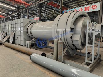 Palm shell and coconut shell carbonization rotary kiln