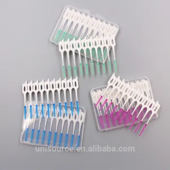 Disposable Orthodontic Interdetnal brushing picks Eco Friendly