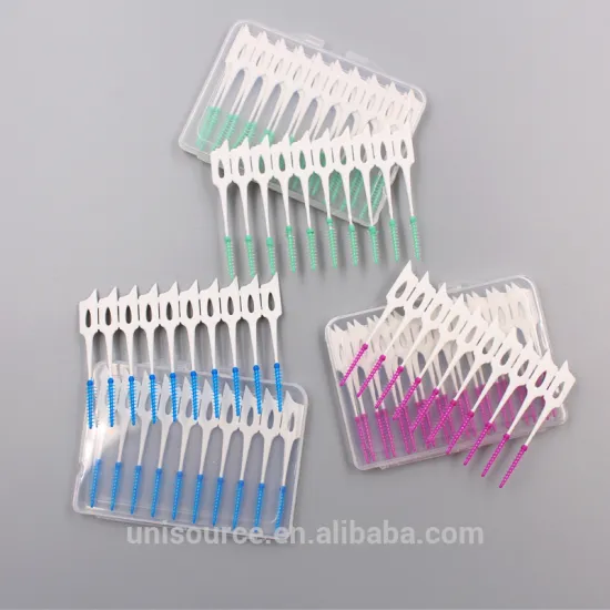 Disposable Orthodontic Interdetnal brushing picks Eco Friendly