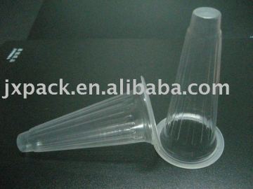 slinky tower shape plastic pudding cup