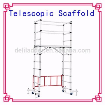 3m mobile telescopic folding platform ladder