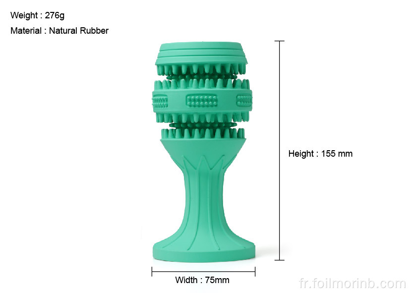 Gobelet de nettoyage des dents à mâcher pour chien Balle jouet